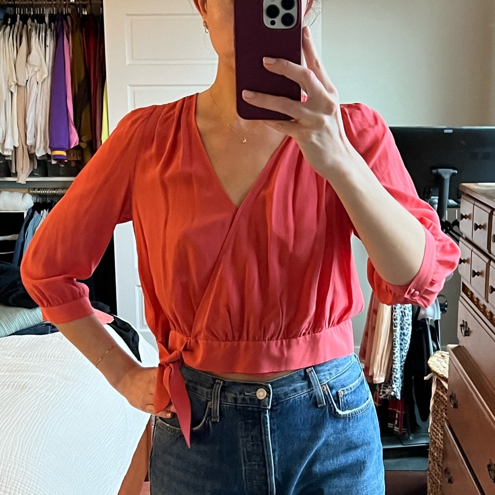 Madewell wrap top